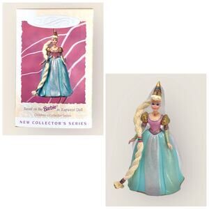 Hallmark Barbie as Rapunzel Christmas Ornaments Vintage 1997